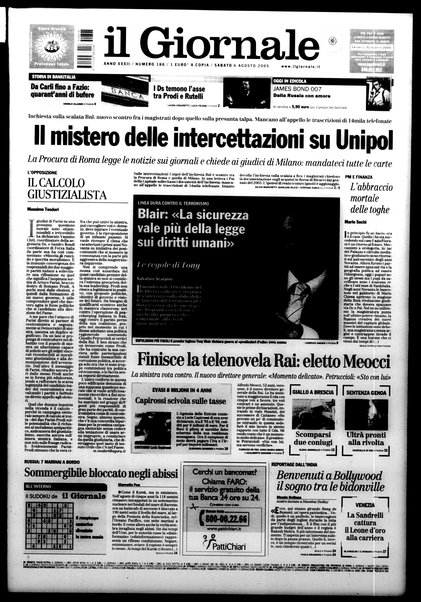 Il giornale : quotidiano del mattino